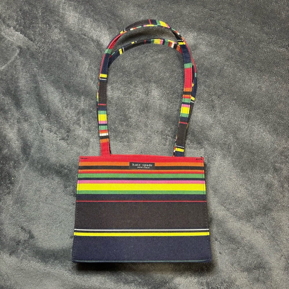 KATE SPADE NEW YORK Striped Pattern Canvas
Handle Bag